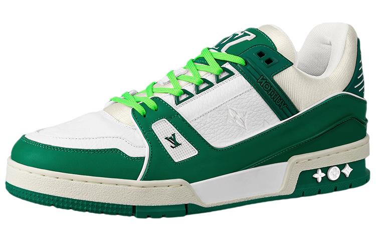 Louis Vuitton Louis Vuitton LV Trainer White Green