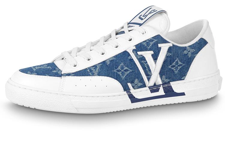 Louis Vuitton Louis Vuitton Charlie Sneakers 'White With Blue Denim Monogram'