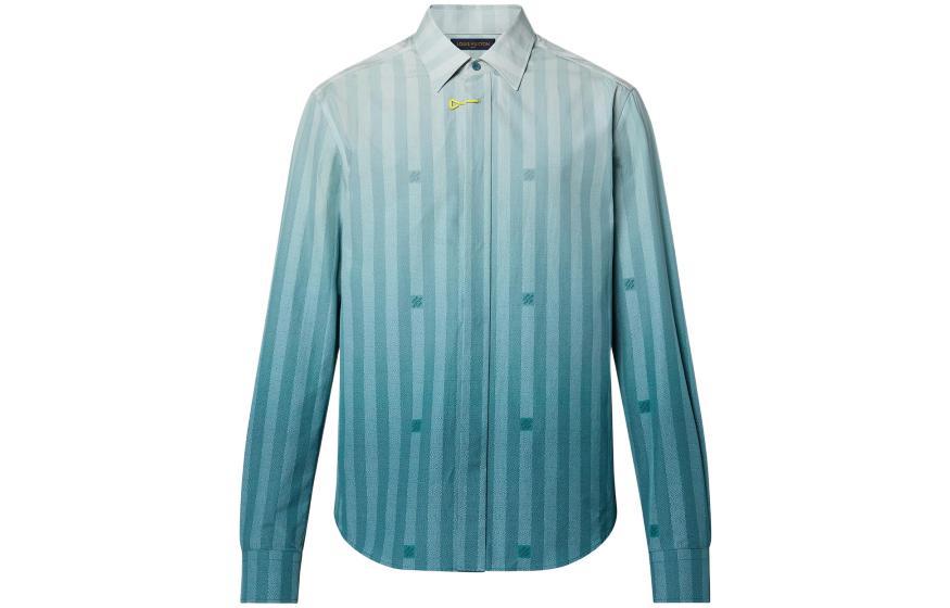 Louis Vuitton Louis Vuitton New Quarterly Products Of LV FW22 Shirt Men's Blue