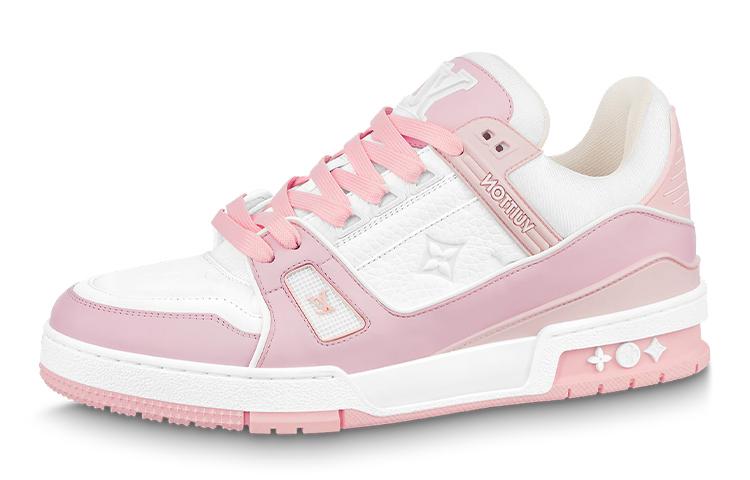 Louis Vuitton Louis Vuitton Trainer Pink White Women's