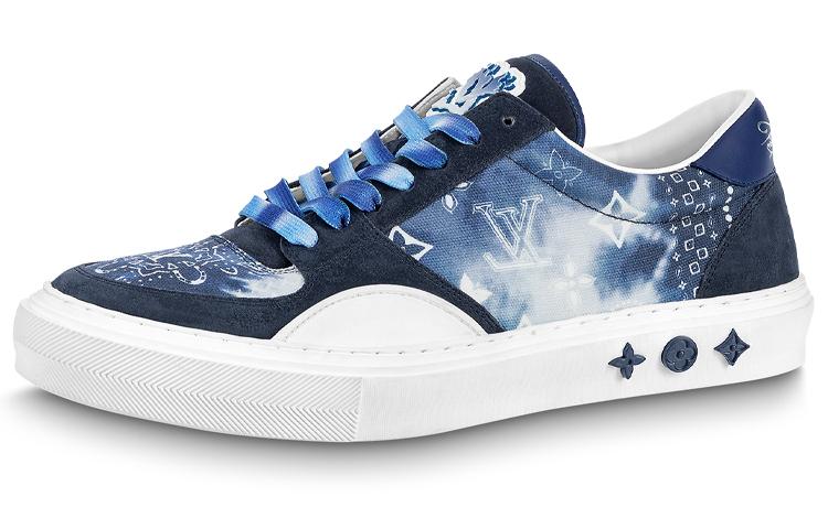 Louis Vuitton Louis Vuitton Ollie Sneakers 'Blue Tie Dye Style Monogram'