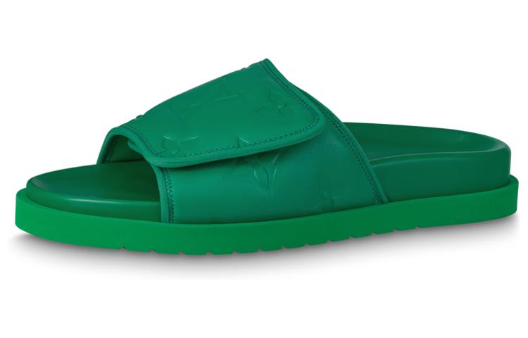 Louis Vuitton Louis Vuitton Miami Slip Resistant Slide Slippers Men's Green