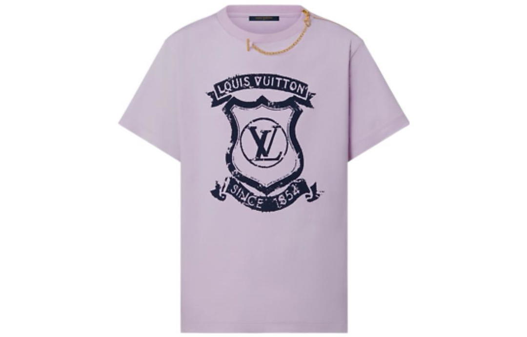 Louis Vuitton Louis Vuitton New Quarterly Products Of LV T-Shirts Women's Light Pink Red
