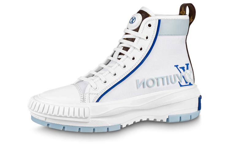 Louis Vuitton Louis Vuitton Squad Skateboard Shoes Women's White Blue
