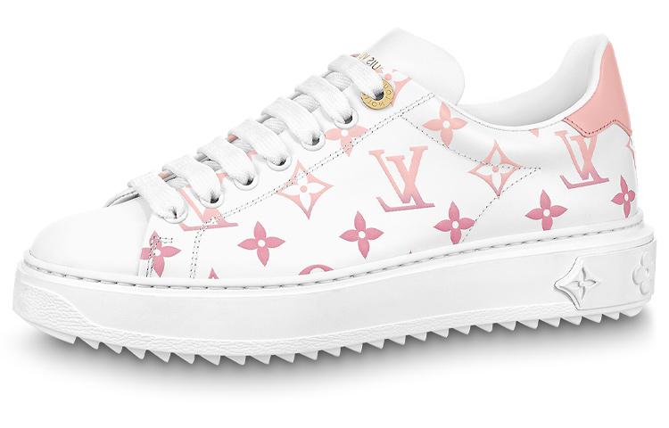 Louis Vuitton Louis Vuitton Time Out Sneakers 'White With Pink Monogram' Women's