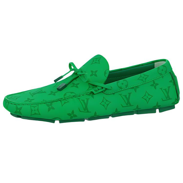 Louis Vuitton Louis Vuitton Driver Casual Shoes Men's Green