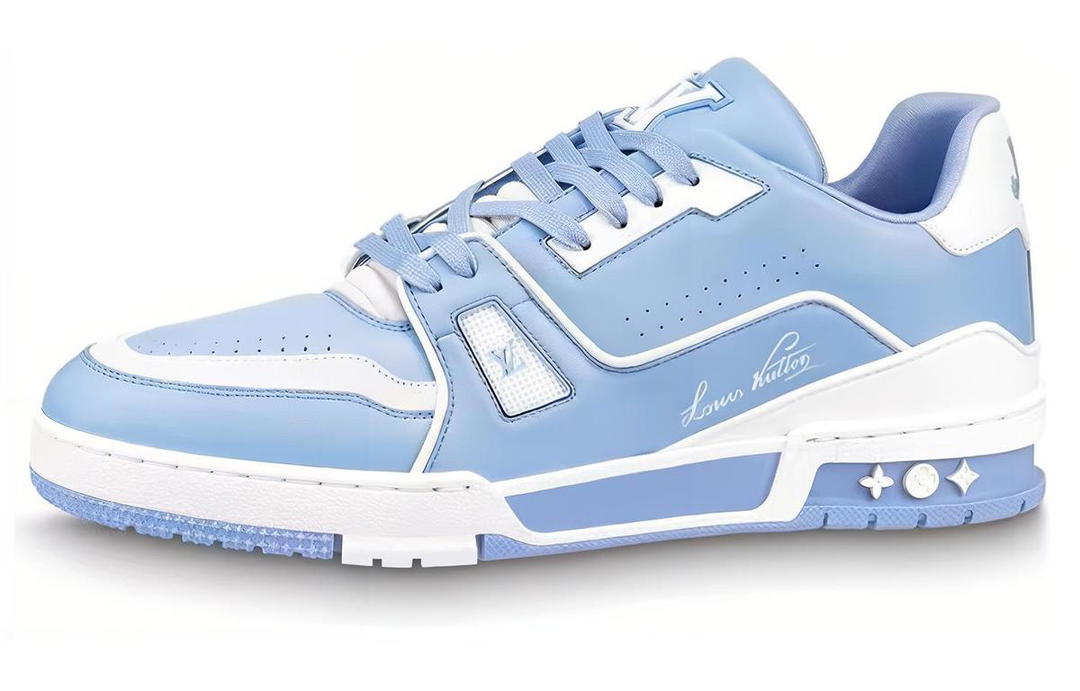 Louis Vuitton Louis Vuitton LV Trainer #54 Light Blue White