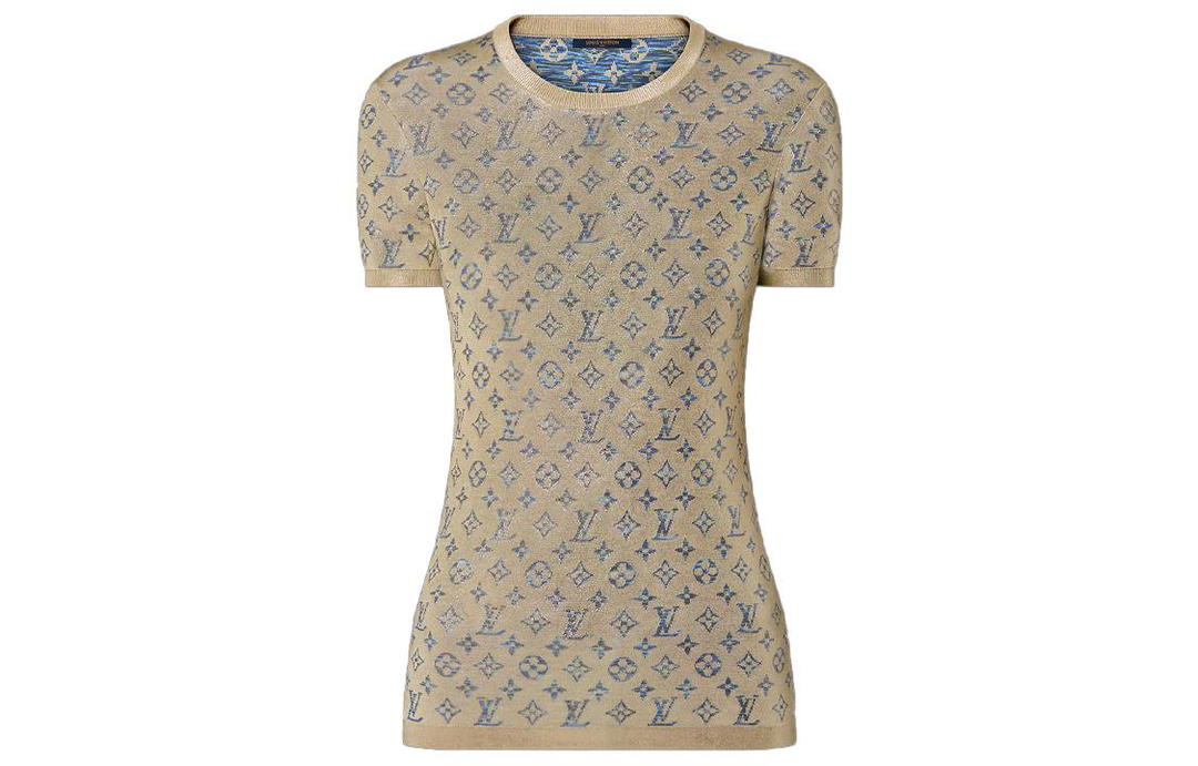 Louis Vuitton Louis Vuitton New Quarterly Products Of LV T-Shirts Women's Khaki