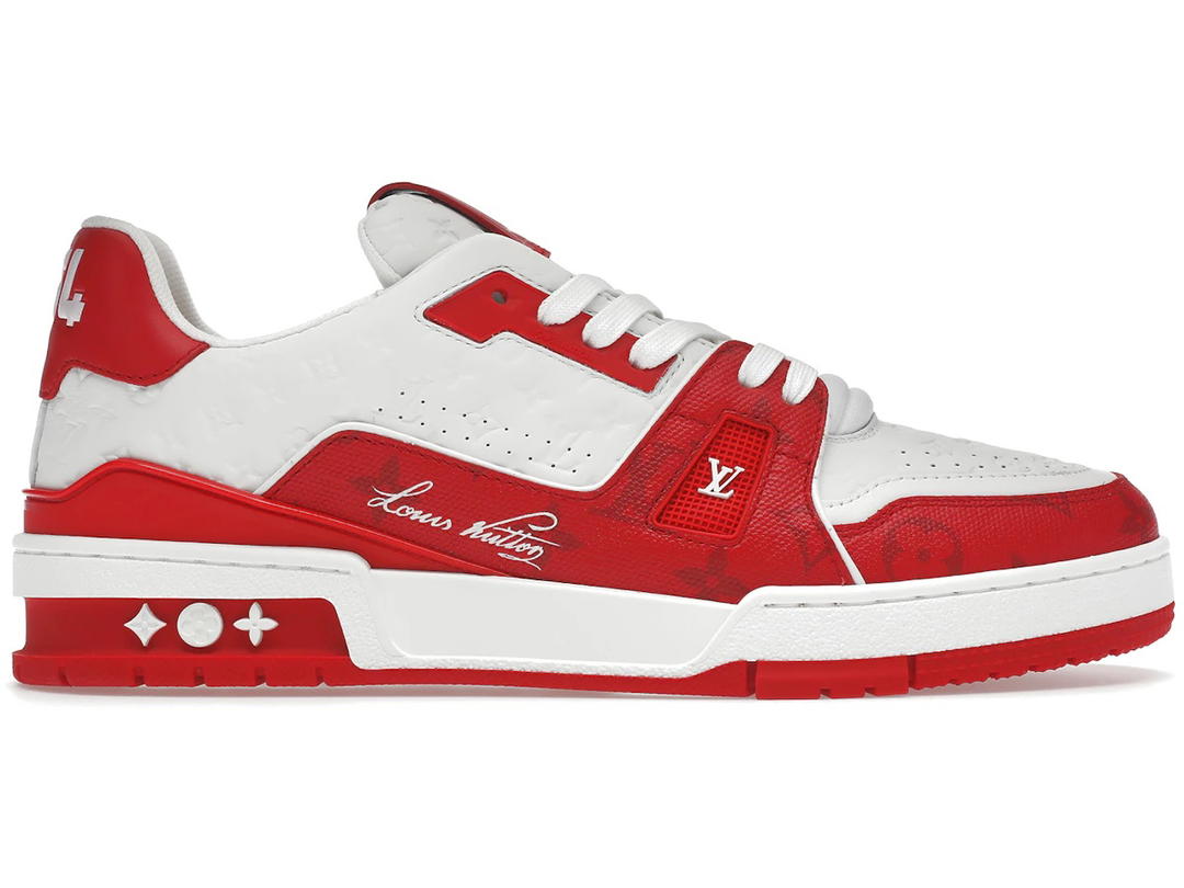Louis Vuitton Louis Vuitton Trainer #54 Signature Red White