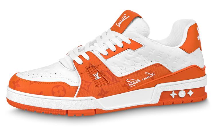 Louis Vuitton Louis Vuitton Lv Trainers 'White Orange'