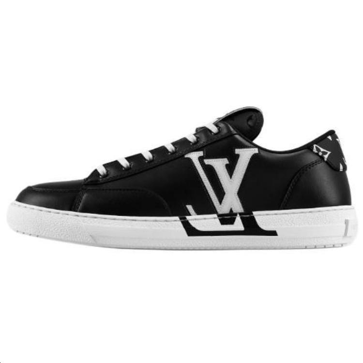Louis Vuitton Louis Vuitton Charlie Low Top Stylish Skateboarding Shoes Men's Black