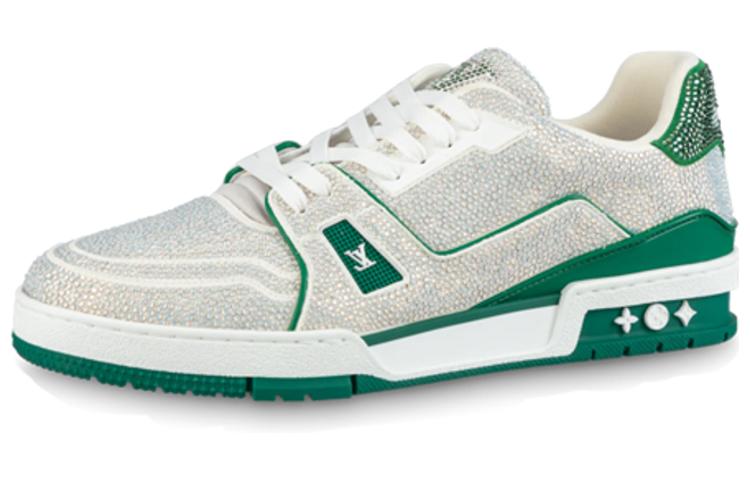 Louis Vuitton Louis Vuitton Trainer Sneakers 'Crystals White And Green'