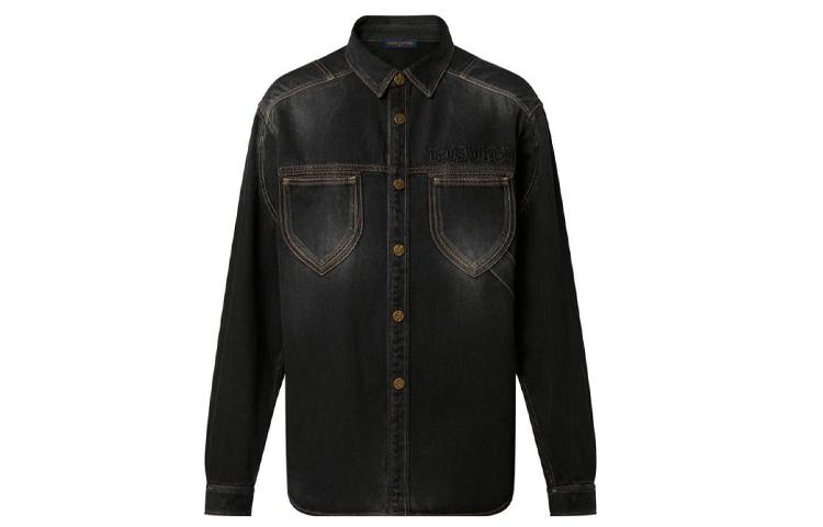 Louis Vuitton Louis Vuitton New Quarterly Products Of LV FW22 Shirt Men's Black