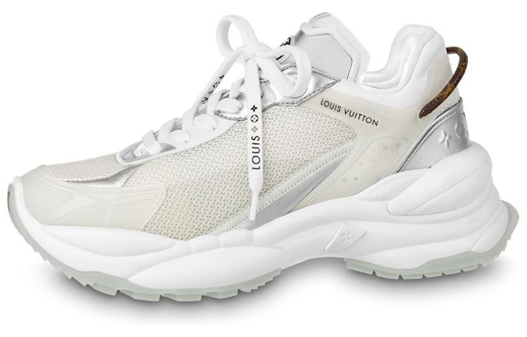 Louis Vuitton Louis Vuitton Run 55 Cushioning Low Top Sports Casual Shoes Women's Ecru
