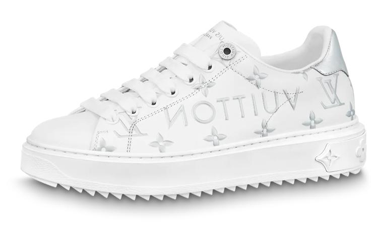 Louis Vuitton Louis Vuitton Time Out Sneakers 'White With Silver Monogram' Women's