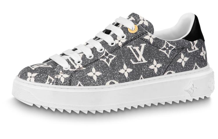 Louis Vuitton Louis Vuitton Time Out Sneakers 'Grey Denim Monogram' Women's