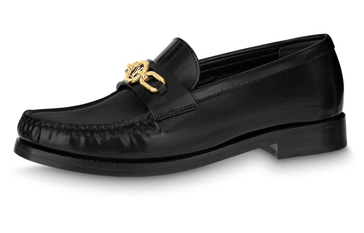 Louis Vuitton Louis Vuitton Major Loafers Casual Shoes Women's Black