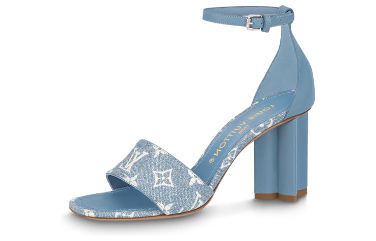Louis Vuitton Louis Vuitton Silhouette Strap Sandals Women's Blue