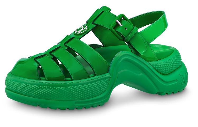 Louis Vuitton Louis Vuitton Archlight 1.0 Roman Sandals Women's Green
