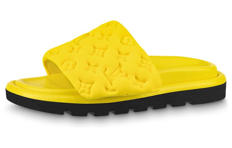 Louis Vuitton Louis Vuitton Pool Pillow Comfort Slide Slippers Women's Yellow