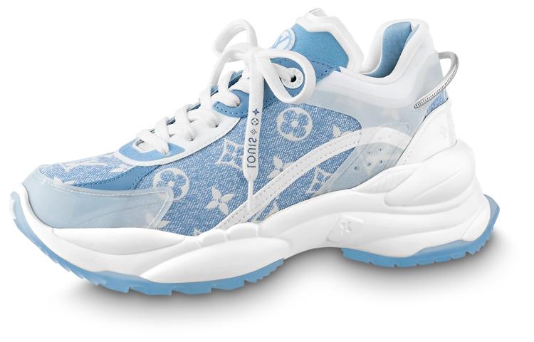 Louis Vuitton Louis Vuitton Run 55 Sneakers 'Blue Denim Monogram' Women's