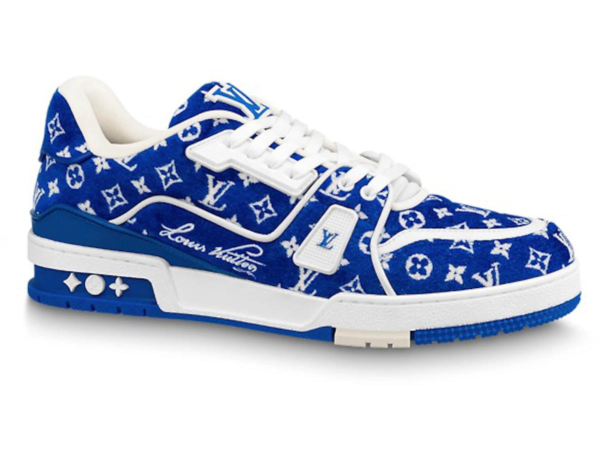 Louis Vuitton Louis Vuitton Trainer Blue Monogram Textile