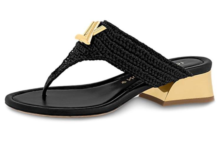 Louis Vuitton Louis Vuitton DITA Flip Flops Women's Black