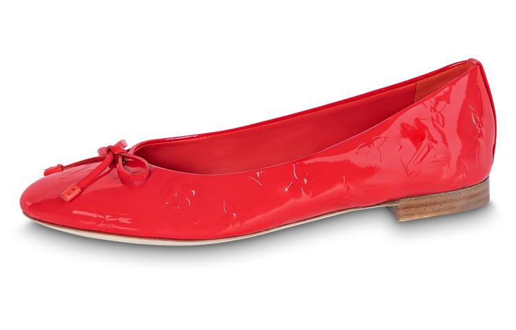 Louis Vuitton Louis Vuitton Ballet Dance Shoes Casual Shoes Women's Red