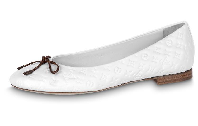 Louis Vuitton Louis Vuitton NINA Ballet Dance Casual Shoes Women's White