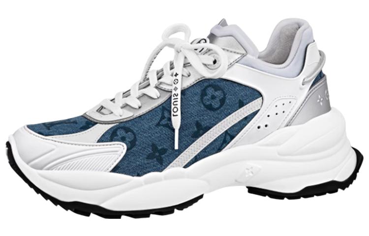 Louis Vuitton Louis Vuitton Run 55 Sneakers 'Denim Monogram Silver' Women's