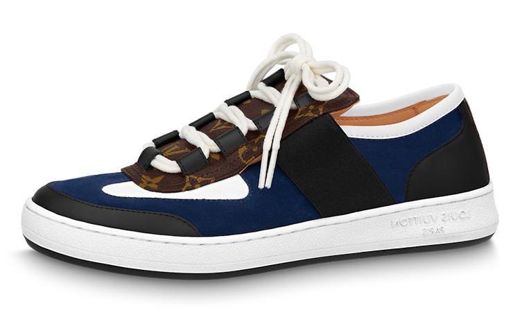 Louis Vuitton Louis Vuitton Lous Sneakers 'Blue Black With Brown Monogram' Women's