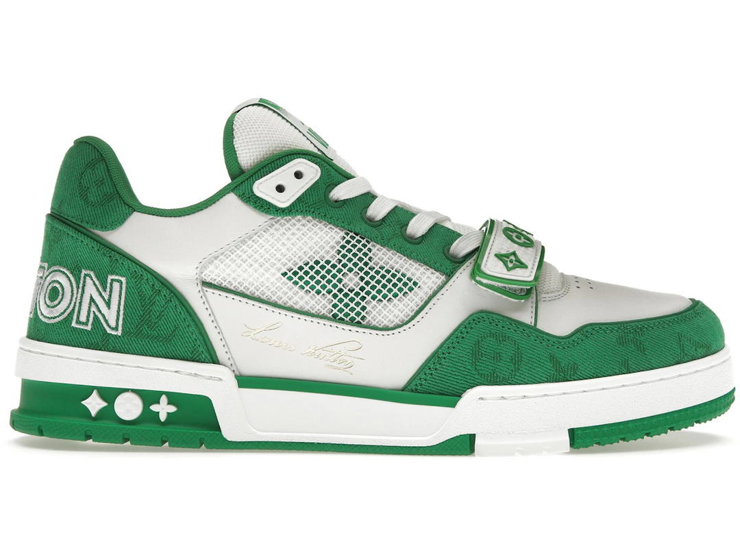 Louis Vuitton Louis Vuitton Trainer Green Monogram Denim