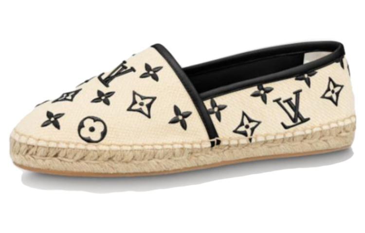 Louis Vuitton Louis Vuitton Starboard Flat Espadrille Shoes 'Beige Black Monogram' Women's
