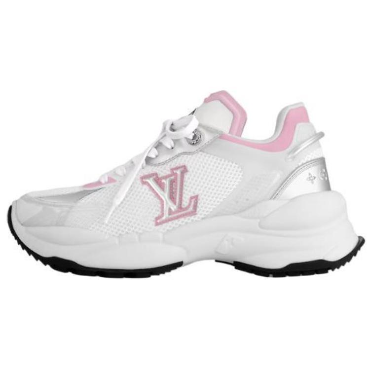 Louis Vuitton Louis Vuitton Run 55 Low Top Sports Casual Shoes Women's White Pink