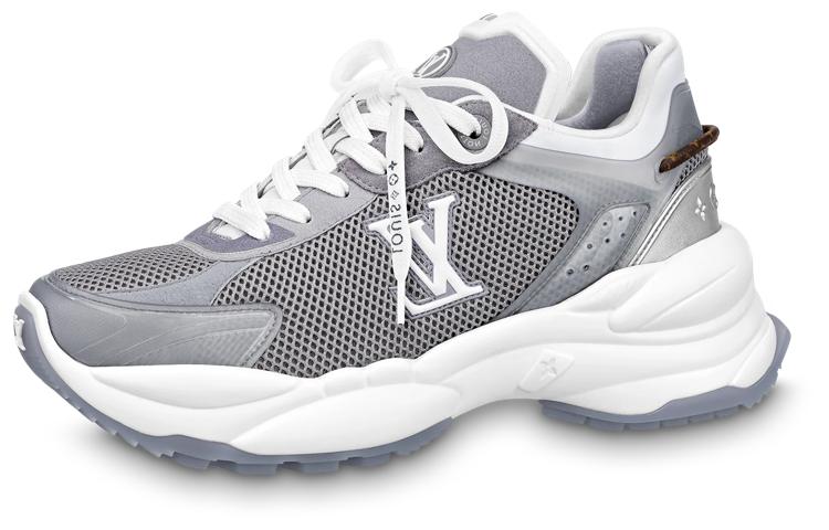 Louis Vuitton Louis Vuitton Run 55 Slip-Resistant Low-Top Sports Casual Shoes Women's Silver