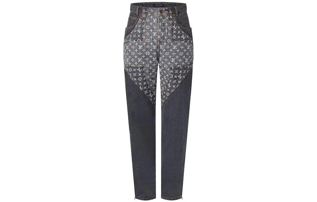 Louis Vuitton Louis Vuitton Monogram Flower Denim Pants