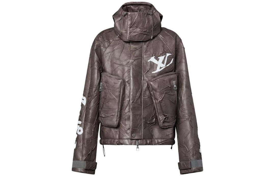 Louis Vuitton Louis Vuitton FW23 Leather Jacket Men's Brown