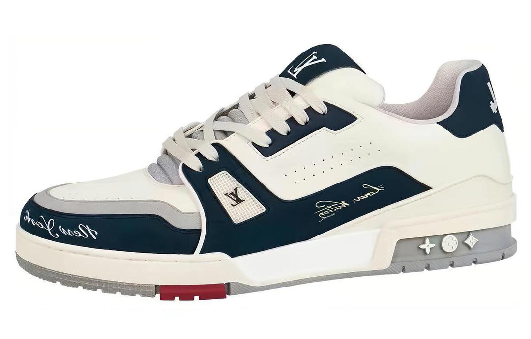 Louis Vuitton Louis Vuitton Trainer Slip Resistant Low Top Skateboard Shoes Men's White New York Limited