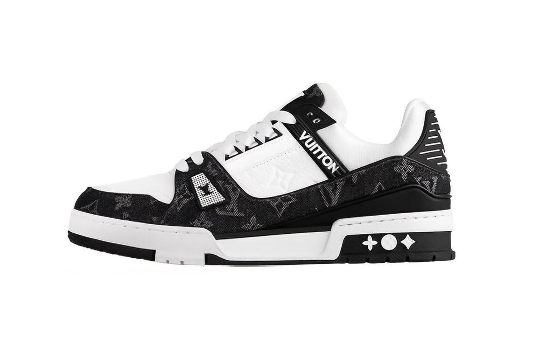 Louis Vuitton Louis Vuitton Lv Trainer Sneaker 'Black Mesh Monogram With White ' Women's