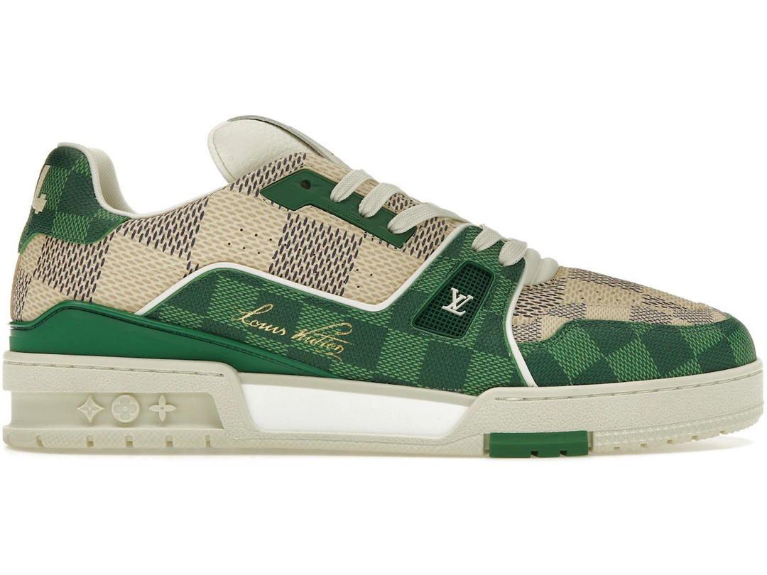 Louis Vuitton Louis Vuitton LV Trainer Damier White Green