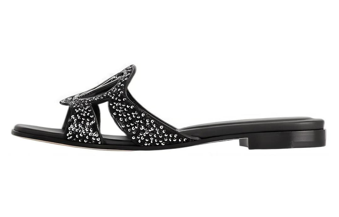 Louis Vuitton Louis Vuitton Slide Slippers Women's Black