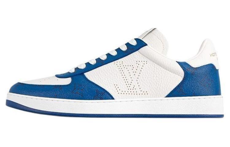 Louis Vuitton Louis Vuitton Rivoli Low Top Skateboard Shoes Men's Sea Blue