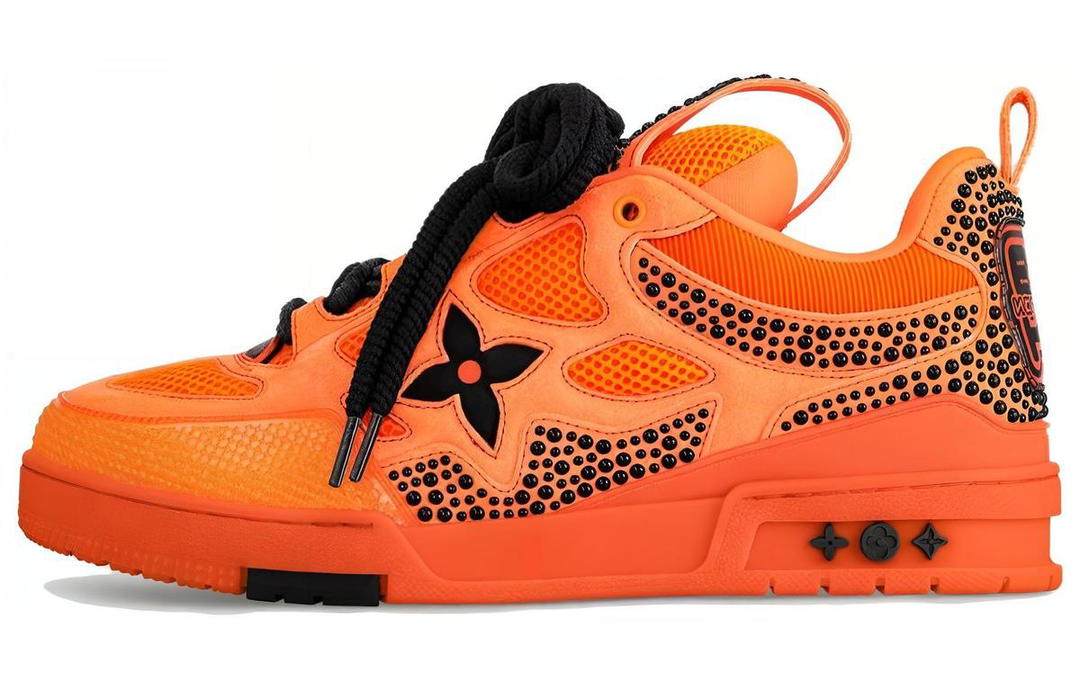 Louis Vuitton Louis Vuitton Skate Low Top Skateboard Shoes Men's Orange