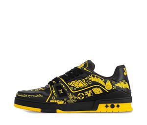 Buy Louis Vuitton Trainer Slip Resistant Low Top Skateboard Shoes Men's Black Yellow at Sasom – Authentic and Ready to Ship