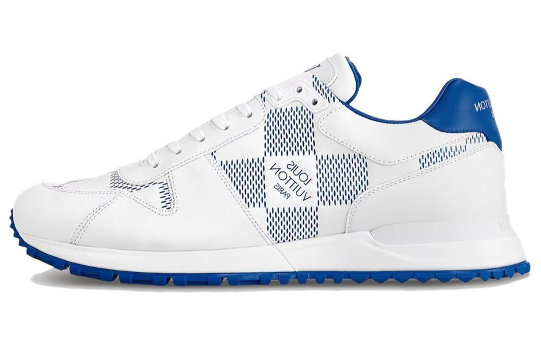Louis Vuitton Louis Vuitton Run Away Wear-Resistant Low-Top Casual Shoes Men's White Blue