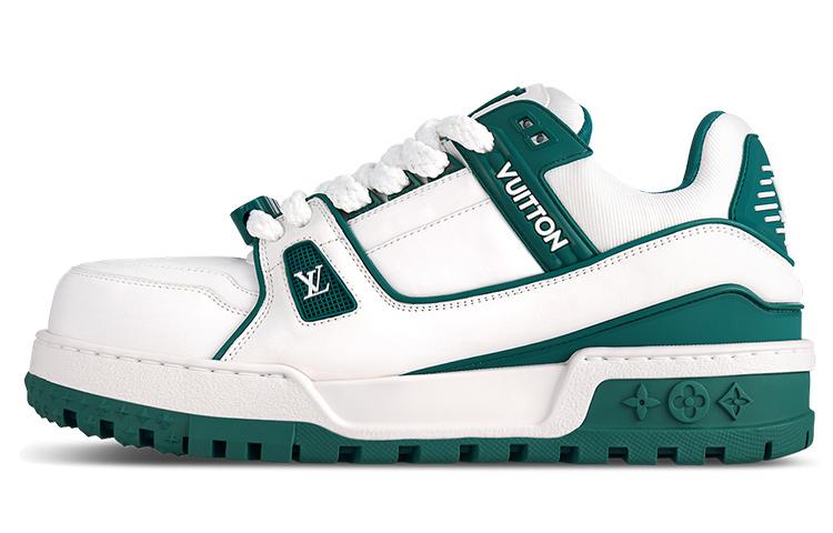 Louis Vuitton Louis Vuitton LV Trainer Maxi Sneaker White Green