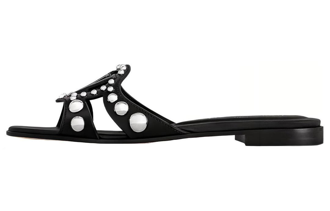 Louis Vuitton Louis Vuitton Slip-Resistant Slide Slippers Women's Black