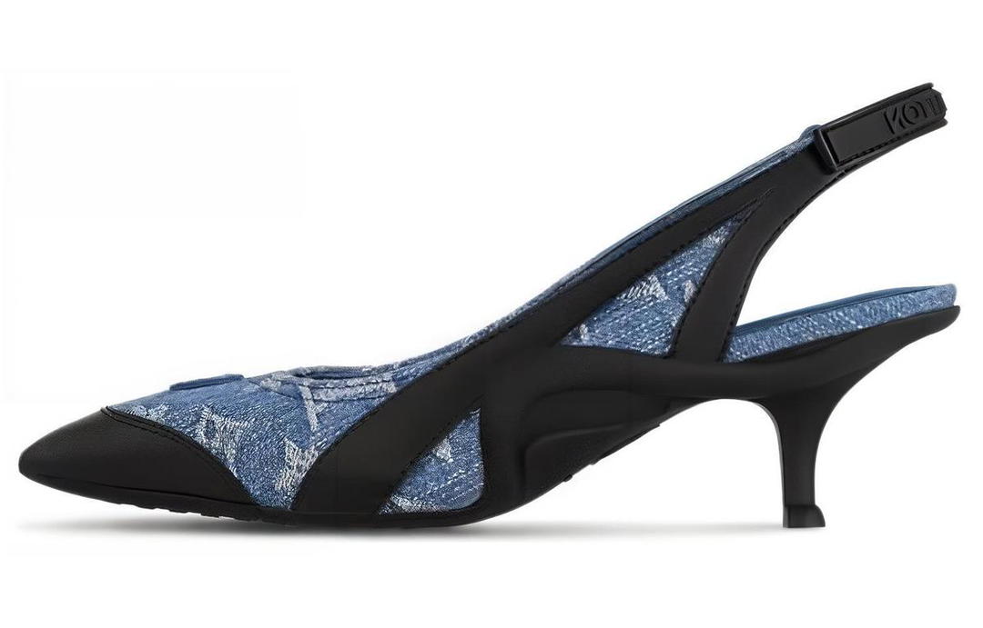 Louis Vuitton Louis Vuitton Archlight Slim Heel High Heels 5.5cm Women's Black Blue