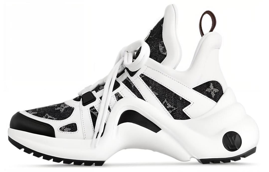 Louis Vuitton Louis Vuitton Archlight Mid-Top Casual Shoes Women's Black