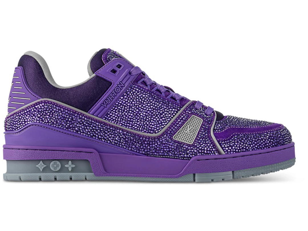Louis Vuitton Louis Vuitton LV Trainer Purple Swarovksi Crystals